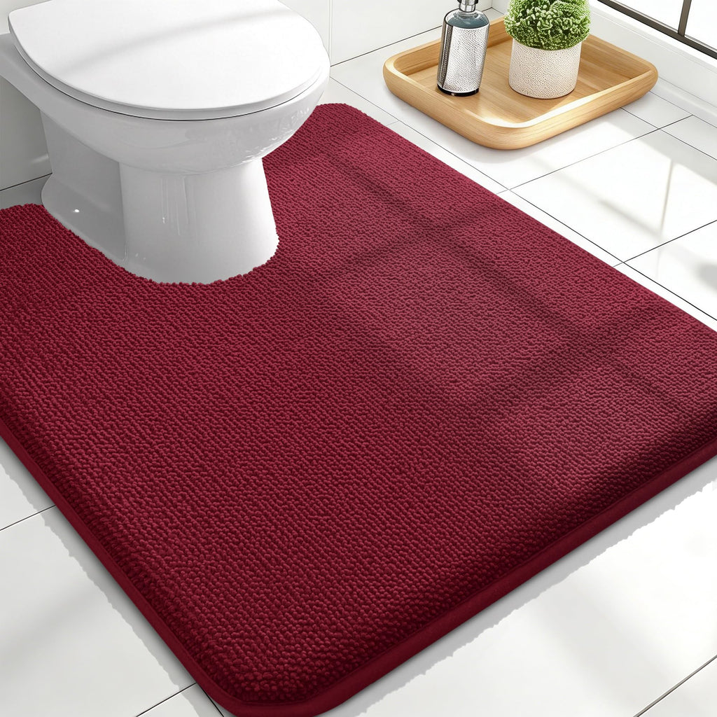 OLANLY Thick Memory Foam Bath Mat Rug 30x20, Extra Soft Absorbent Bathroom Rugs, Quick Dry Bath Mats, Non-Slip, Machine Washable Carpet for Bathroom, Tub and Shower, Home Decor Accessories, Grey