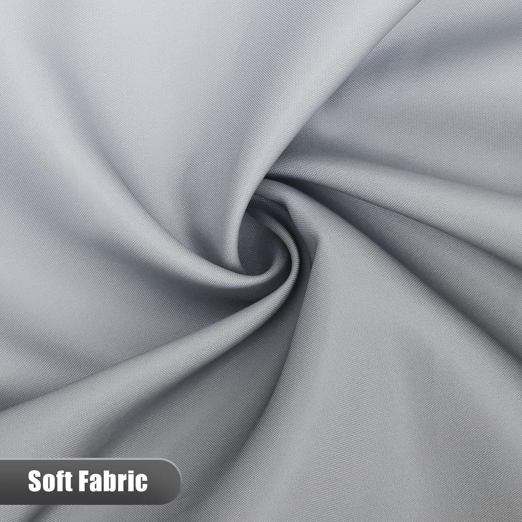 OLANLY Luxury Black and Grey Ombre Shower Curtain Sets with 12 Hooks, Waterproof and Washable Decorative Shower Curtains for Bathroom, 72x72 Inches