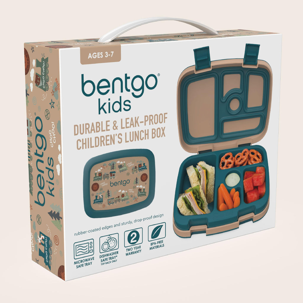 Bentgo Kids Prints Leak-Proof, 5-Compartment Bento-Style Kids Lunch Box - Ideal Portion Sizes for Ages 3-7, Durable, Drop-Proof, Dishwasher Safe, & PFAS & BPA-Free Materials (Unicorn)
