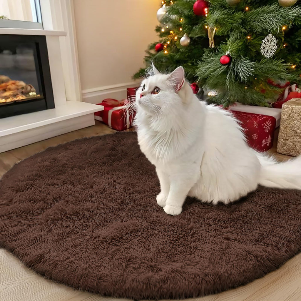 OLANLY Area Rugs for Living Room Bedroom, Machine Washable 4x5.9 ft Soft Fluffy Shaggy Bedside Rug, Indoor Floor Carpet for Kids Girls and Boys, Dorms, Nursery Rooms, Home Decor Aesthetic, Grey