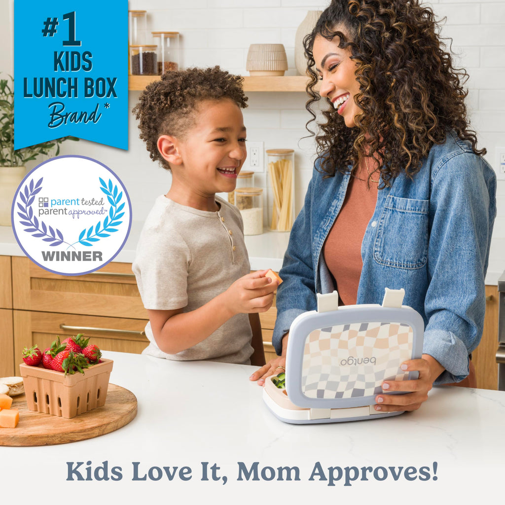 Bentgo Kids Prints Leak-Proof, 5-Compartment Bento-Style Kids Lunch Box - Ideal Portion Sizes for Ages 3-7, Durable, Drop-Proof, Dishwasher Safe, & PFAS & BPA-Free Materials (Unicorn)