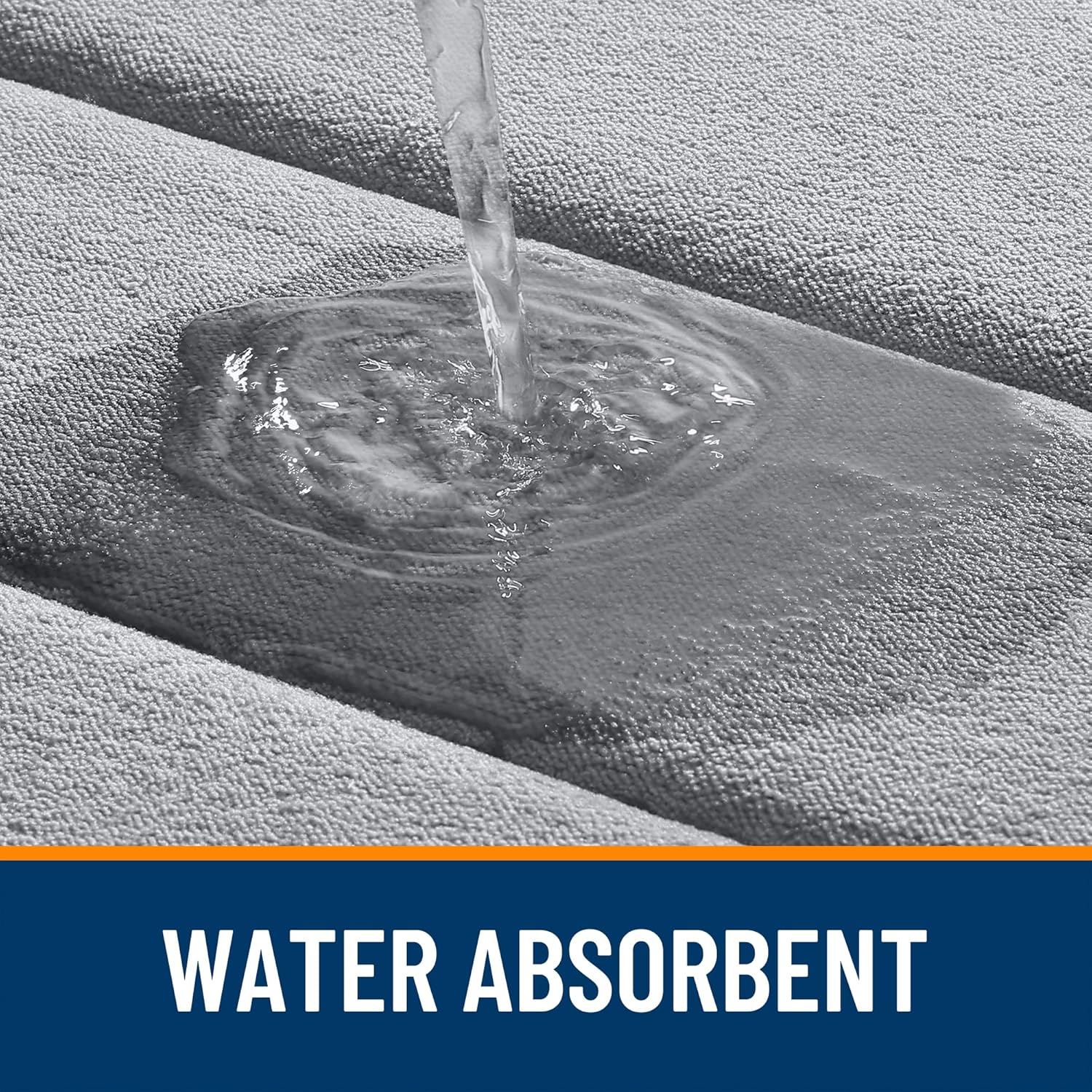 OLANLY Memory Foam Bath Mat 30x20, Super Soft Absorbent Bathroom Rugs, Quick Dry, Machine Washable Shower Floor Rugs, Bathmat Carpet, Bathroom Home Decor Accessories, Grey