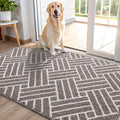 OLANLY Indoor Door Mat, 32x20 Inch, Dirt Resistant and Absorbent, Non-Slip Rubber Backing Floor Mats, Easy Clean Low-Profile Doormat for Entryway, Front Door, and Inside Entrance, Grey