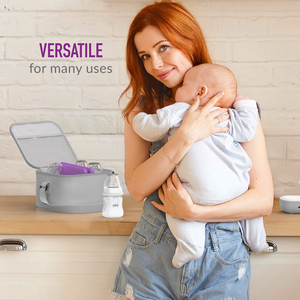 Bentgo Ice Lunch Chillers - Ultra-Thin Ice Packs Perfect for Everyday Use in Lunch Bags, Lunch Boxes and Coolers - 4 Pack (Gray)