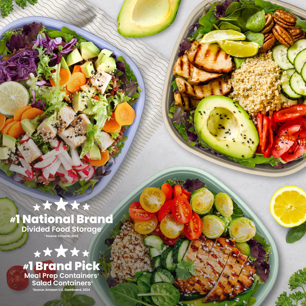 Bentgo Prep - 1-Compartment Bowls with Custom Fit Lids - Reusable, Microwaveable, Durable, PFAS & BPA-Free, Freezer and Dishwasher Safe Meal Prep Food Storage - 10 Bowls & 10 Lids (Graphite)