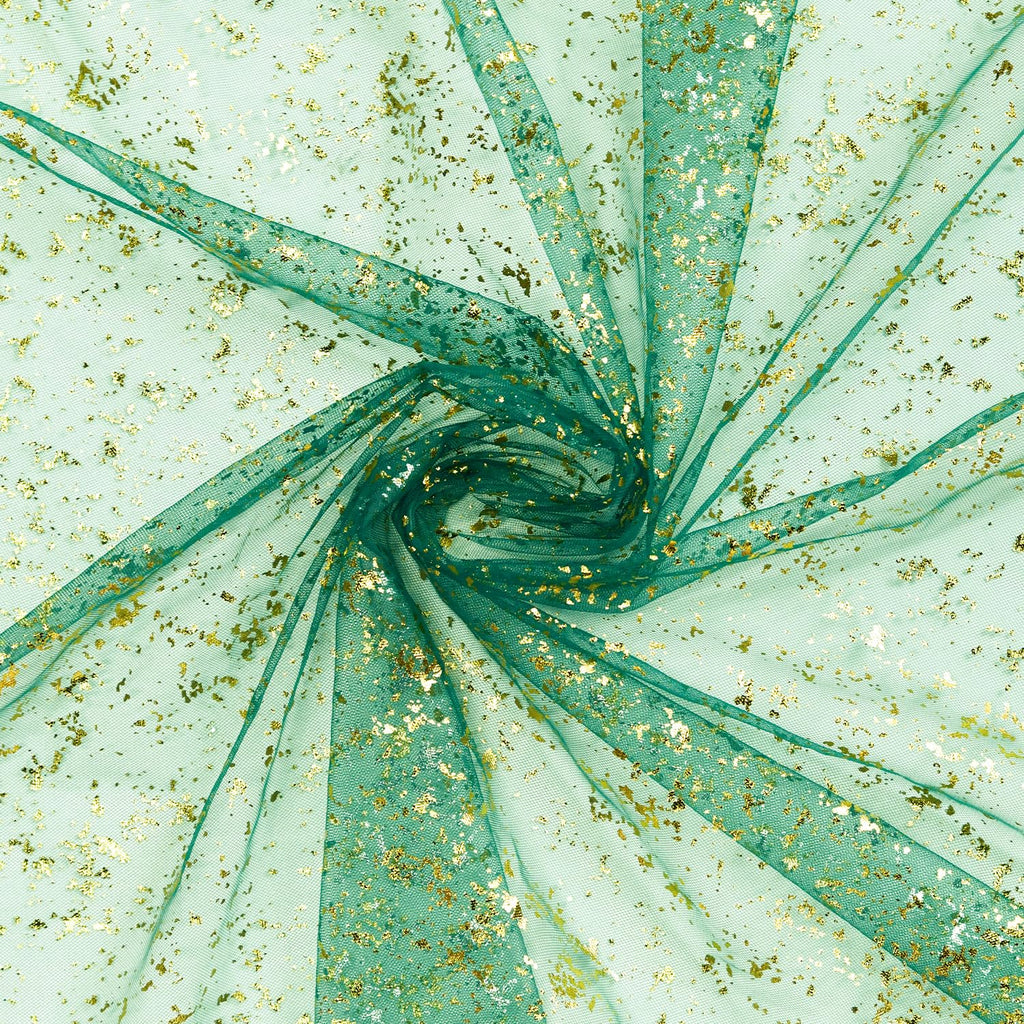 Artoid Mode Beige Gold Gauze Table Runner 120 Inch 10FT, Glitter Metallic Foil Sheer Dining Wedding Anniversary Holiday Birthday Table Decor for Home Party