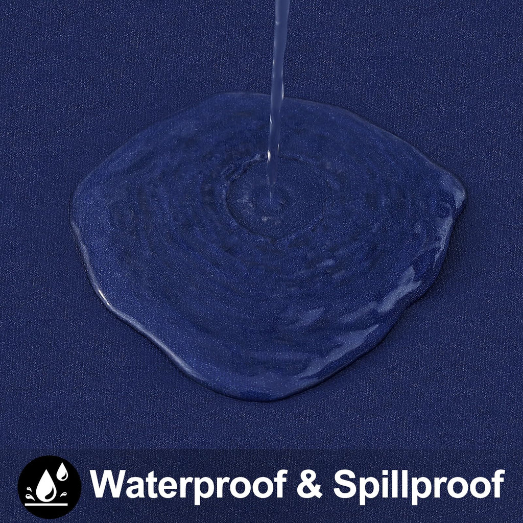 Smiry Rectangle Table Cloth 60x84 Inch, Waterproof Wipeable Vinyl Tablecloths Protector, Oil Spill Proof Plastic Table Cover for Dining, Picnic, Camping, Outdoor, Clear