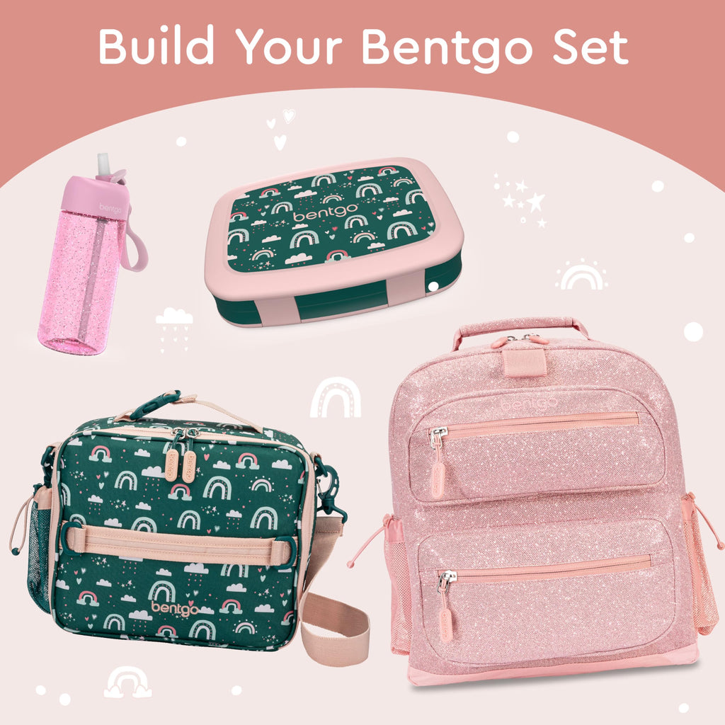 Bentgo Kids Prints Leak-Proof, 5-Compartment Bento-Style Kids Lunch Box - Ideal Portion Sizes for Ages 3-7, Durable, Drop-Proof, Dishwasher Safe, & PFAS & BPA-Free Materials (Unicorn)