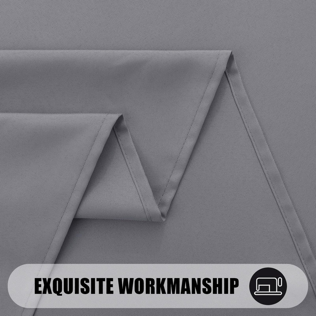 Smiry Rectangle Table Cloth, Waterproof Anti-Scratch Polyester Tablecloth, Decorative Washable Fabric Table Cover for Dining, Buffet, Parties and Outdoor, 60x84, Black