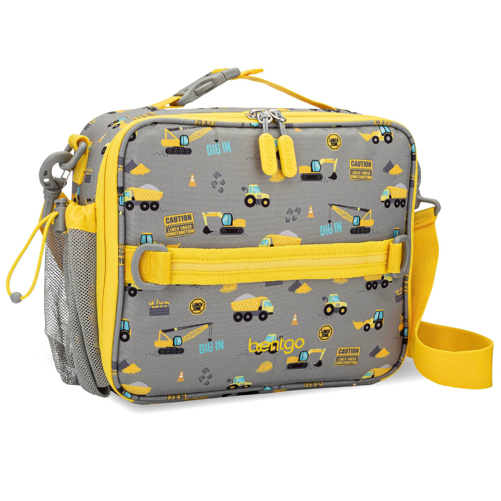 Bentgo Kids Lunch Bag - Durable, Double-Insulated Lunch Bag for Kids 3+; Holds Lunch Box, Water Bottle, & Snacks; Easy-Clean Water-Resistant Fabric & Multiple Zippered Pockets (Mermaid)