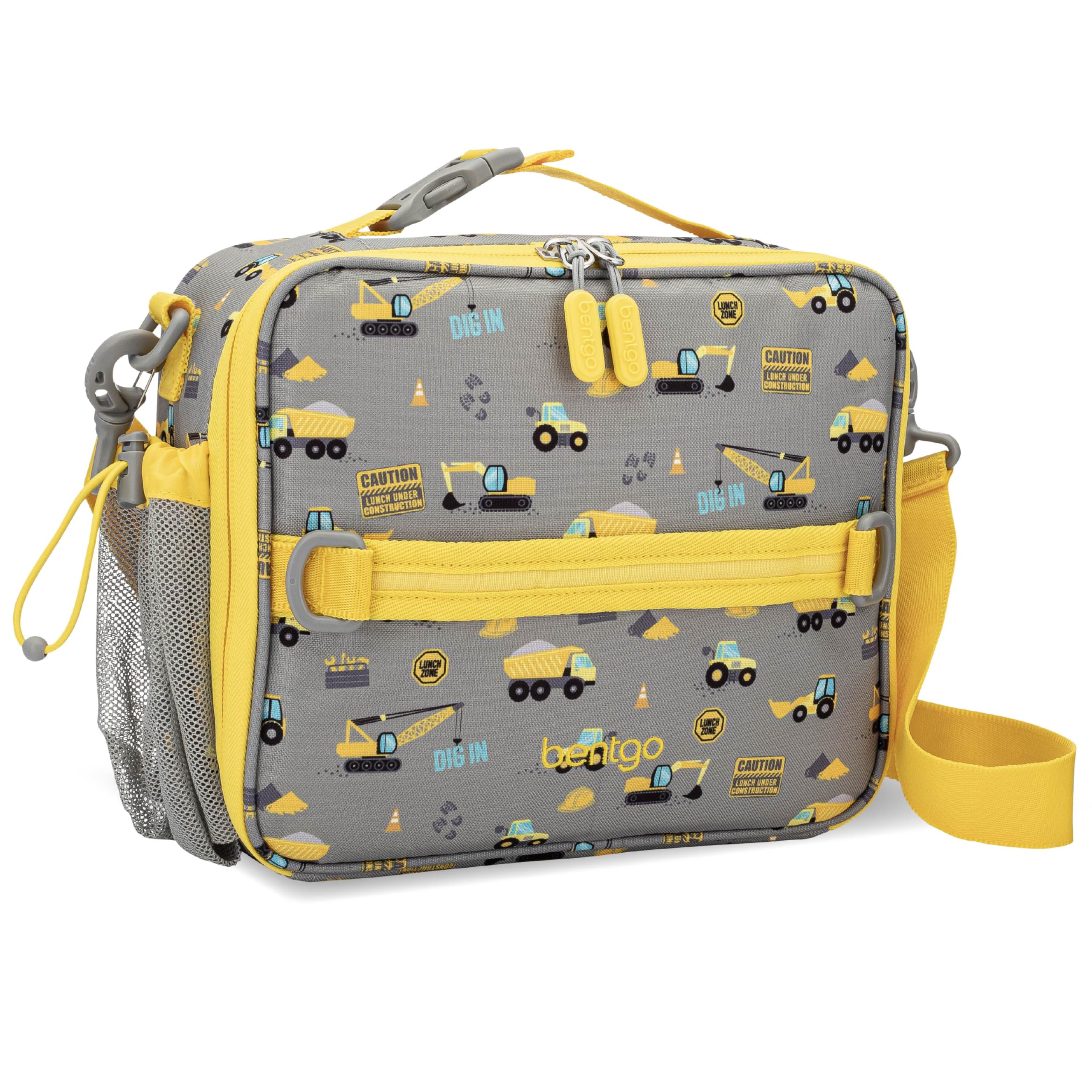 Bentgo Kids Lunch Bag - Durable, Double-Insulated Lunch Bag for Kids 3+; Holds Lunch Box, Water Bottle, & Snacks; Easy-Clean Water-Resistant Fabric & Multiple Zippered Pockets (Mermaid)