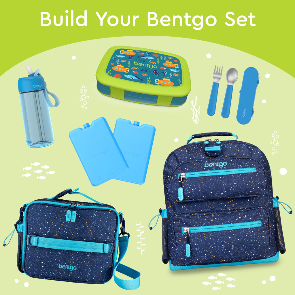 Bentgo Kids Prints Leak-Proof, 5-Compartment Bento-Style Kids Lunch Box - Ideal Portion Sizes for Ages 3-7, Durable, Drop-Proof, Dishwasher Safe, & PFAS & BPA-Free Materials (Unicorn)