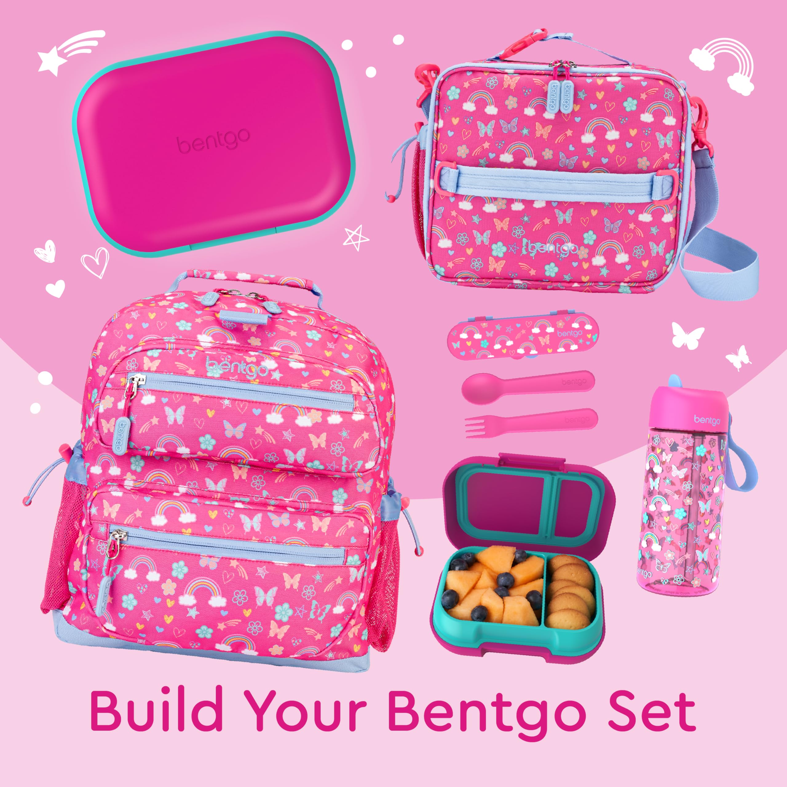 Bentgo Kids Snack - 2 Compartment Leak-Proof Bento Box Container for Snacks and Small Meals, Easy-Open Latch, Dishwasher Safe, BPA-Free for School, Daycare, & Sports - Ideal for Ages 3+ (Green/Navy)