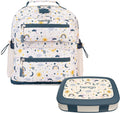 Bentgo® Kids 14” Backpack Set With Kids Prints Lunch Box (Friendly Skies)