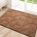 OLANLY Door Mats Indoor, Non-Slip, Absorbent, Dirt Resist, Entrance Washable Mat, Low-Profile Inside Entry Doormat for Entryway (32x20 inches, Grey)