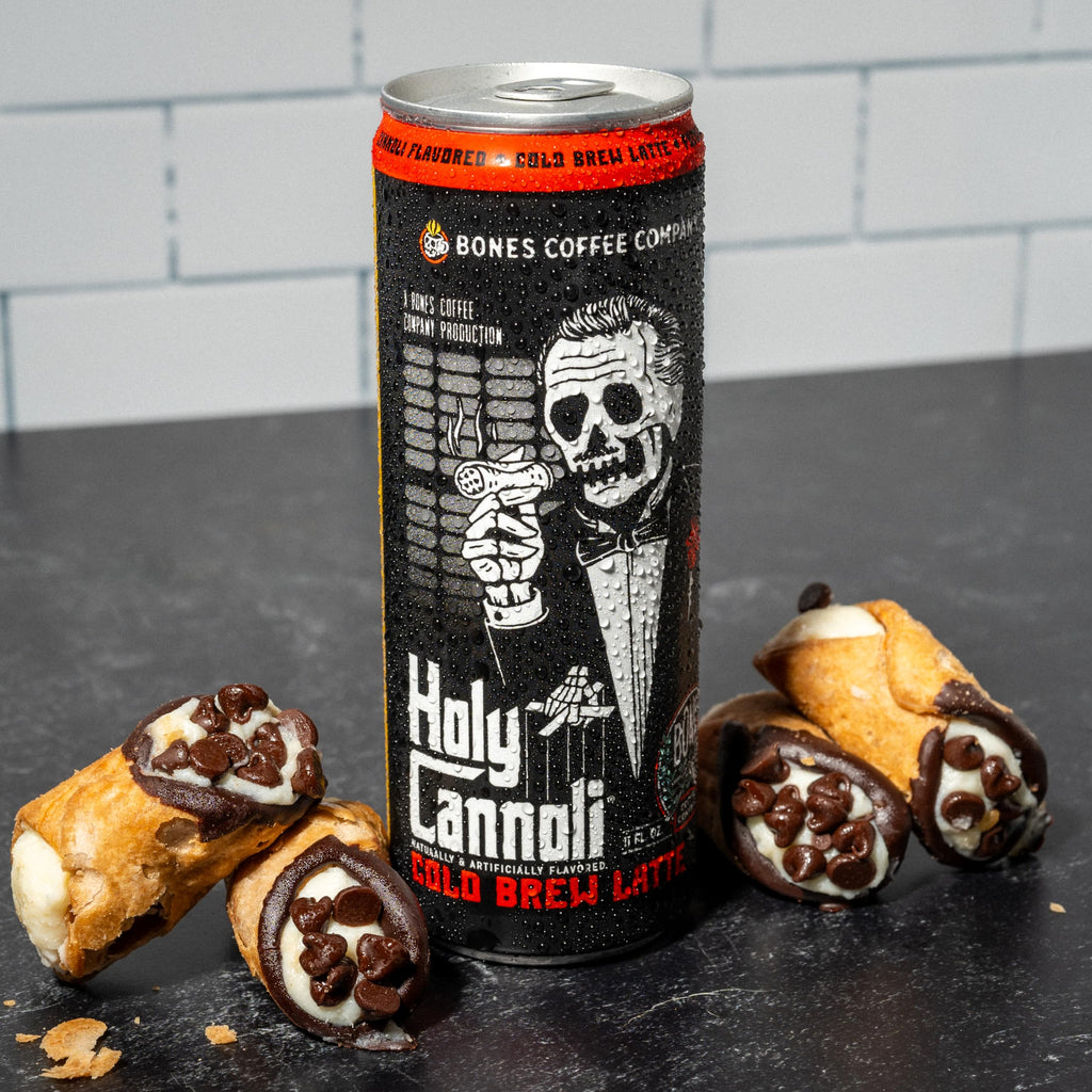 Bones Coffee Company S'mores Iced Coffee Latte - S'mores Flavored Canned Coffee Drink - 12 Pack Cans - 11 Oz Each