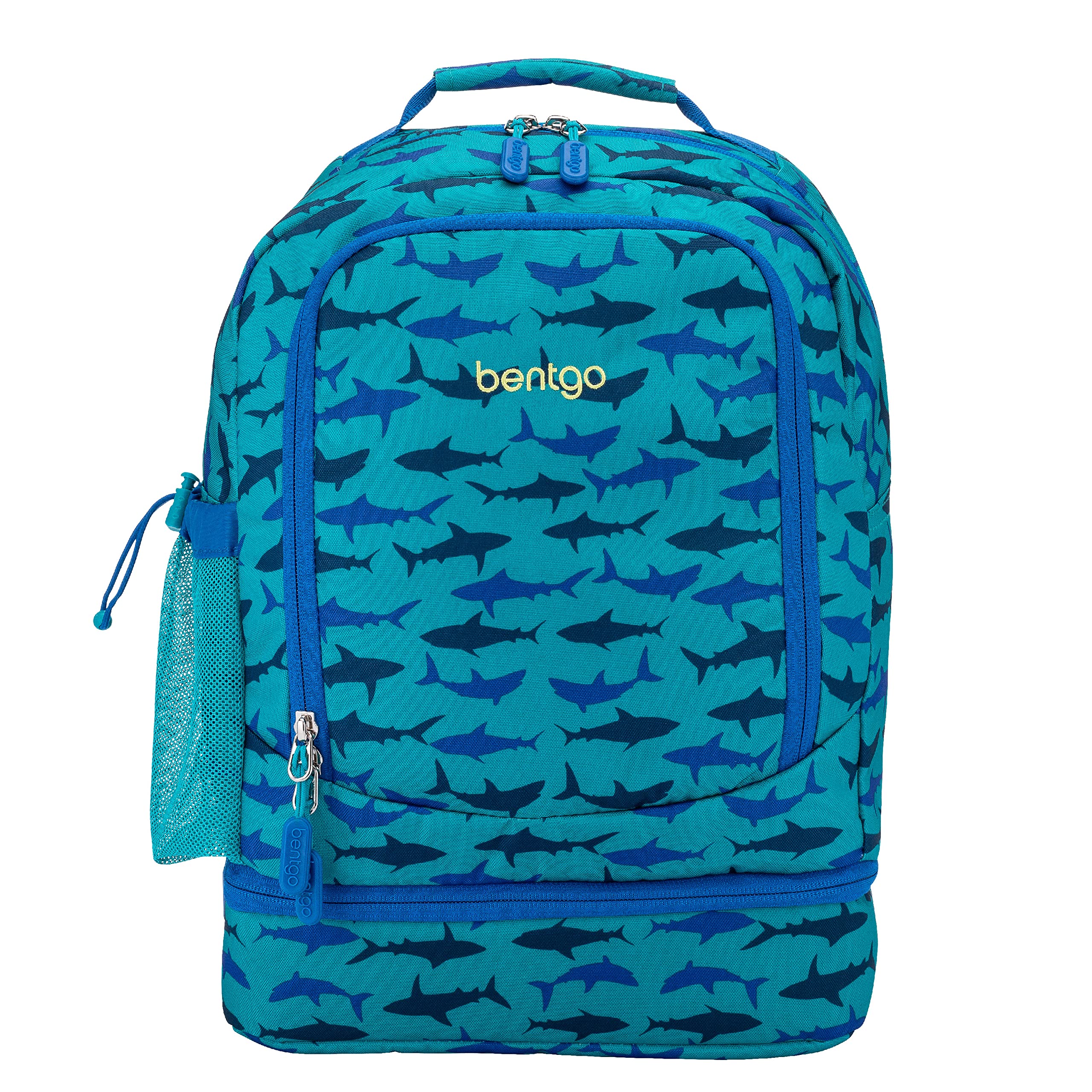 Bentgo Kids 2-in-1 Backpack & Insulated Lunch Bag - Durable 16” Backpack & Lunch Container in Unique Prints for School & Travel - Water Resistant, Padded & Large Compartments (Dinosaur)