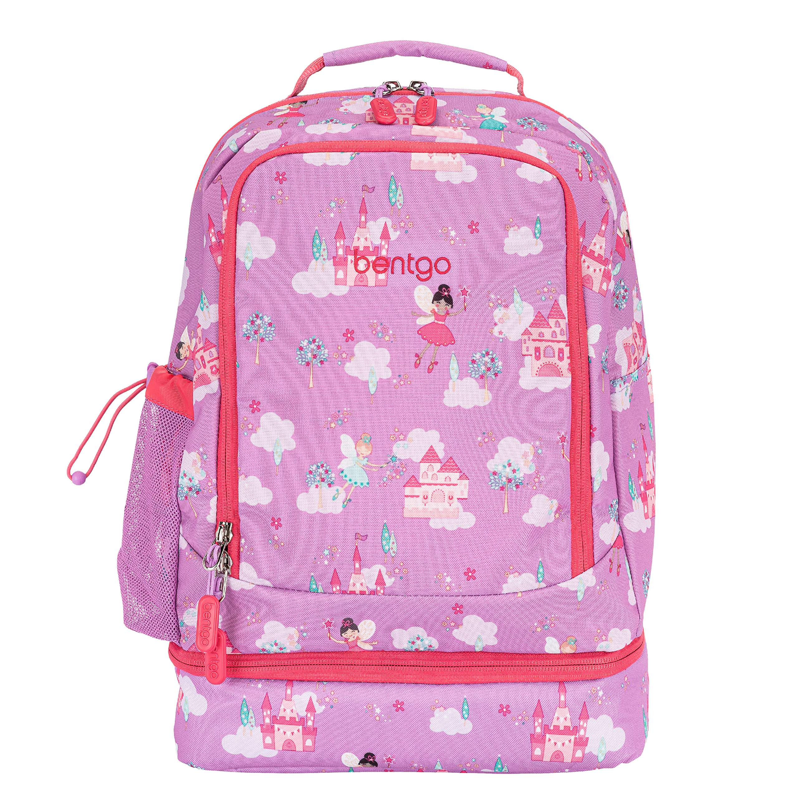 Bentgo Kids 2-in-1 Backpack & Insulated Lunch Bag - Durable 16” Backpack & Lunch Container in Unique Prints for School & Travel - Water Resistant, Padded & Large Compartments (Dinosaur)